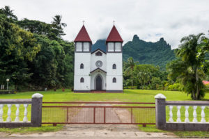 Haapiti Catholic Church , Moorea, French Polynesia Haapiti Catholic Church , Moorea, French Polynesia